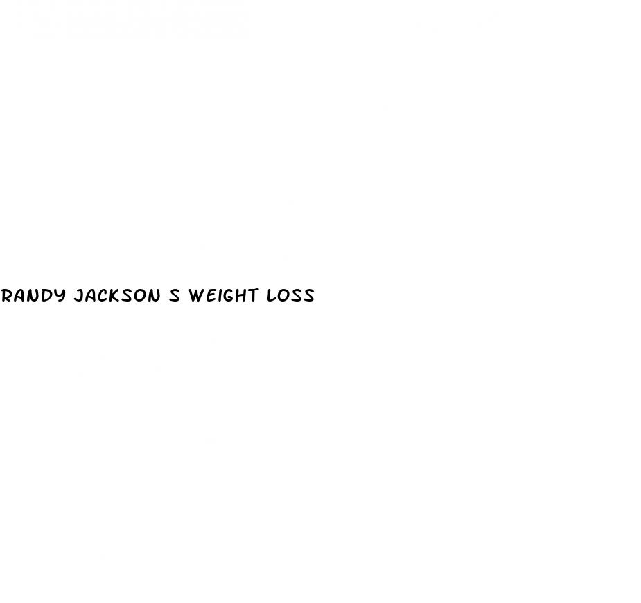 randy jackson s weight loss