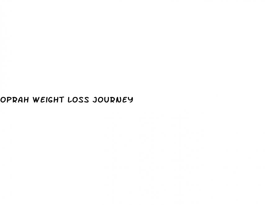 oprah weight loss journey