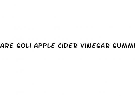 are goli apple cider vinegar gummies good for weight loss