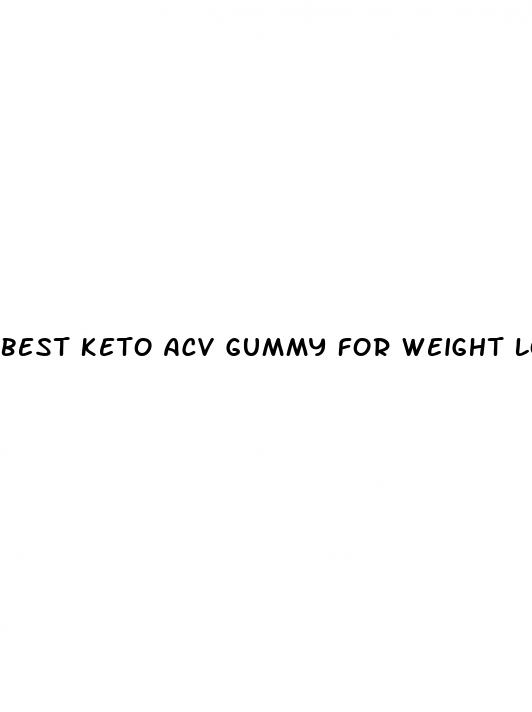 best keto acv gummy for weight loss