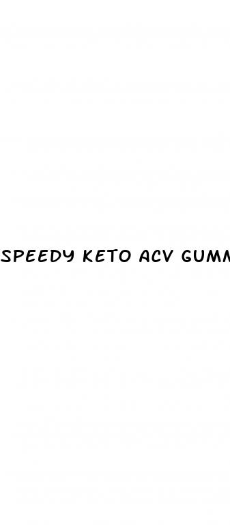 speedy keto acv gummies ingredients list