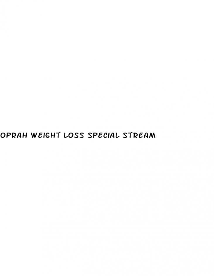 oprah weight loss special stream