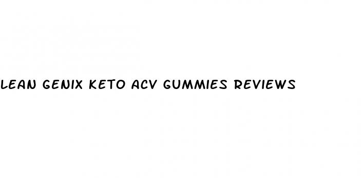 lean genix keto acv gummies reviews