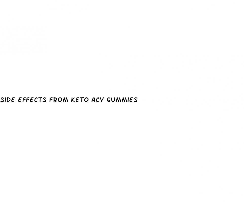 side effects from keto acv gummies