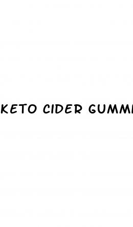 keto cider gummies