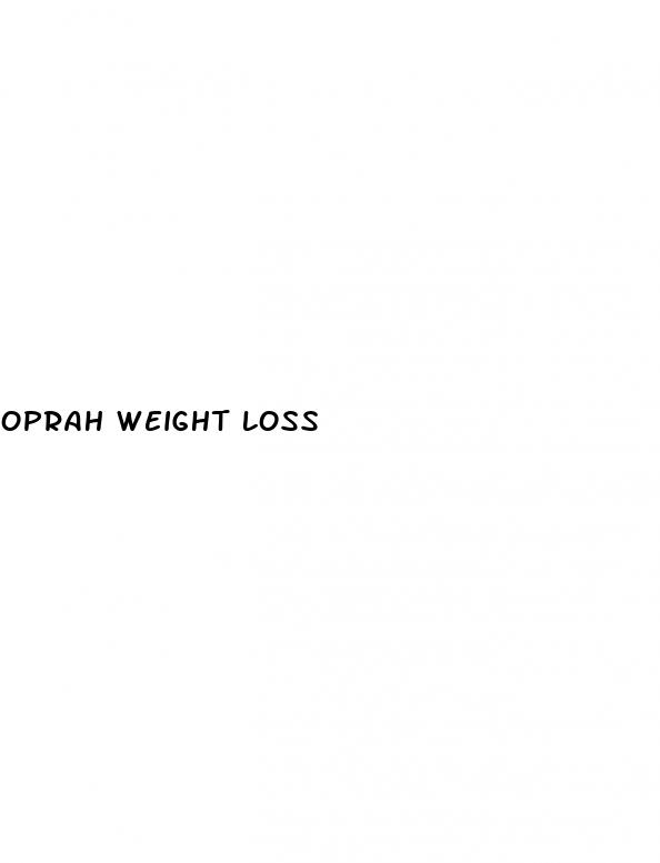 oprah weight loss