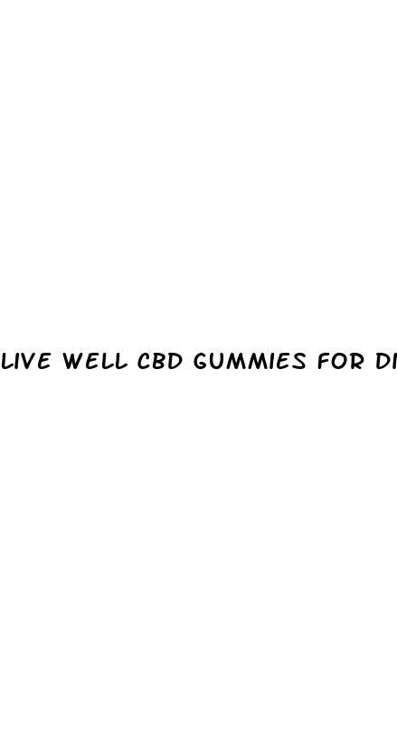 live well cbd gummies for diabetes