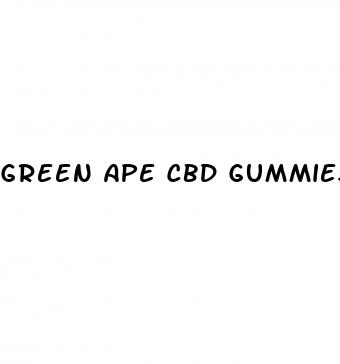 green ape cbd gummies for gout