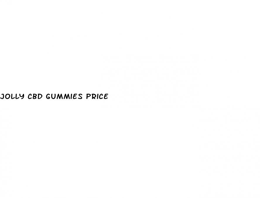 jolly cbd gummies price