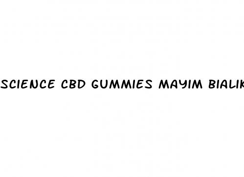 science cbd gummies mayim bialik