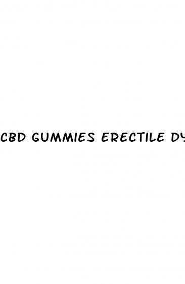 cbd gummies erectile dysfunction reviews