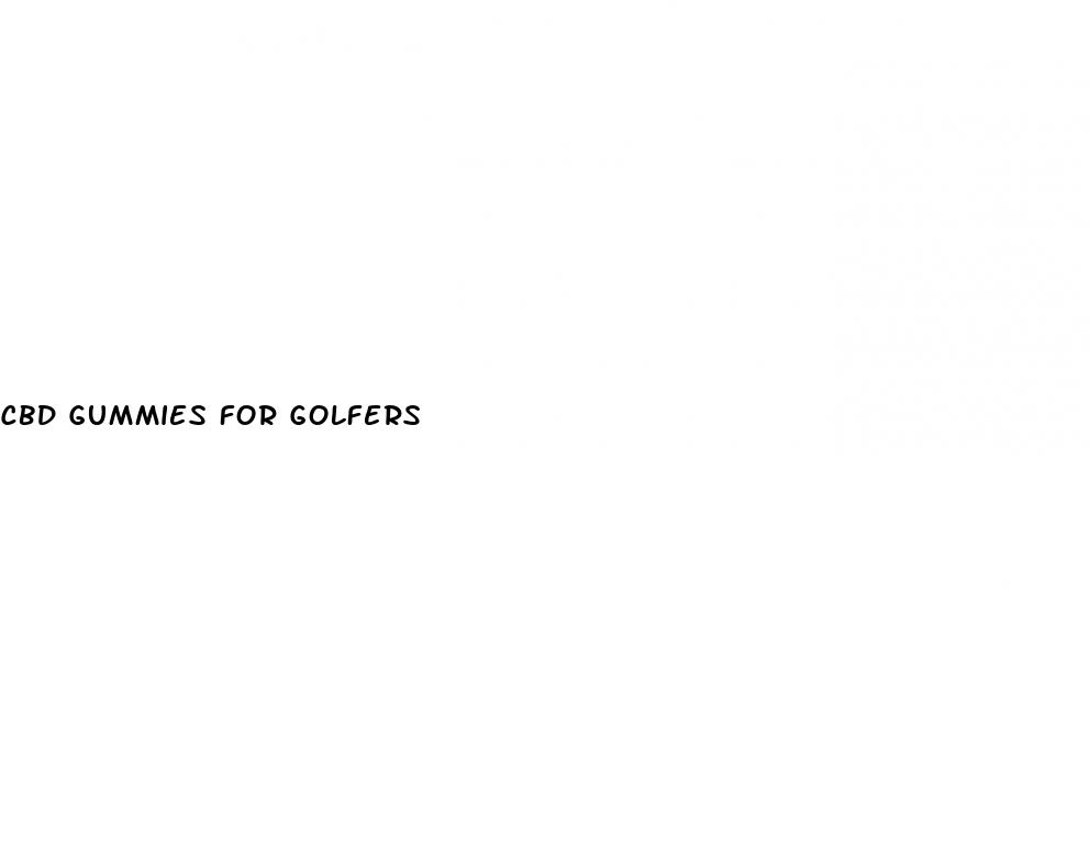 cbd gummies for golfers