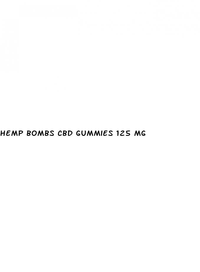 hemp bombs cbd gummies 125 mg