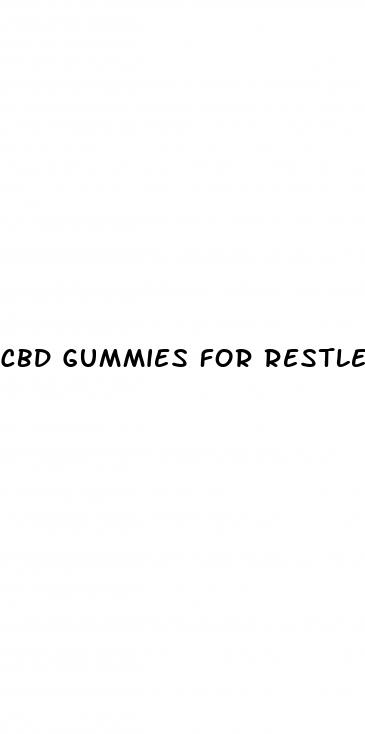 cbd gummies for restless legs