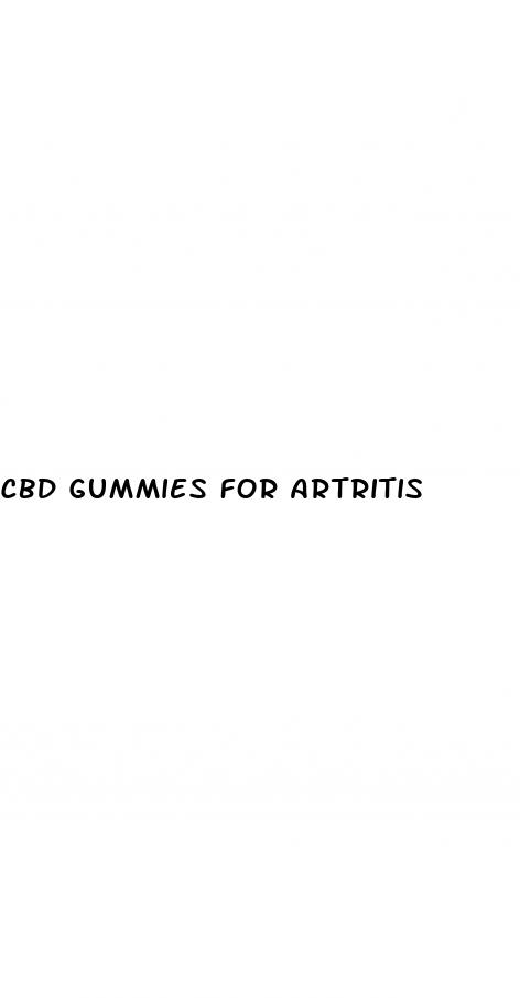 cbd gummies for artritis