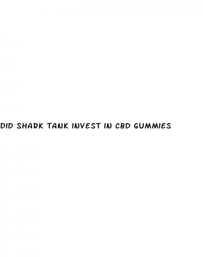 did shark tank invest in cbd gummies