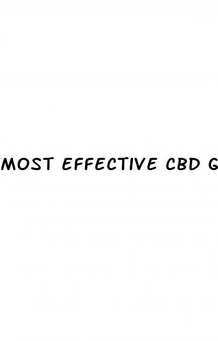 most effective cbd gummies