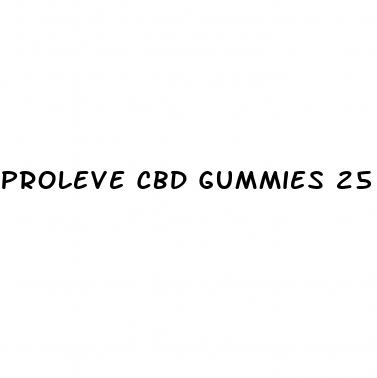 proleve cbd gummies 25 mg