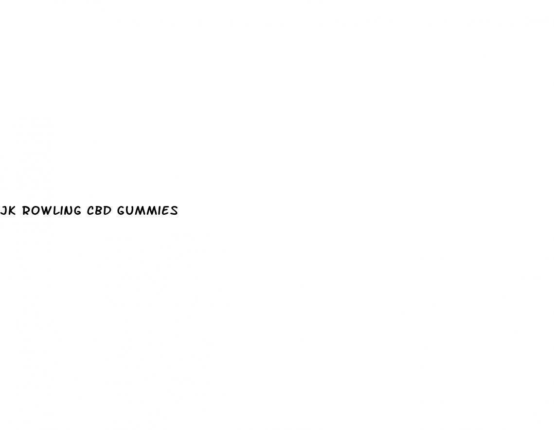 jk rowling cbd gummies