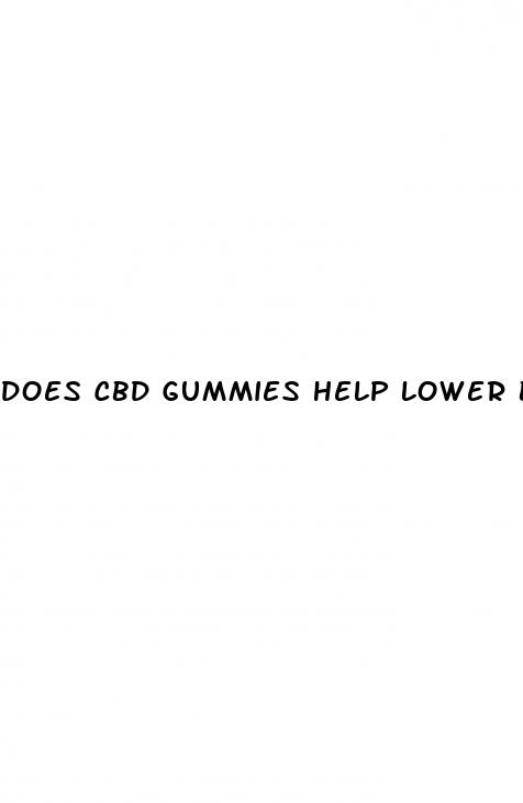 does cbd gummies help lower blood pressure