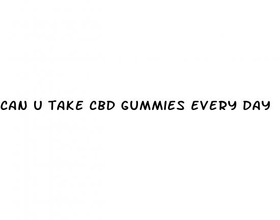 can u take cbd gummies every day