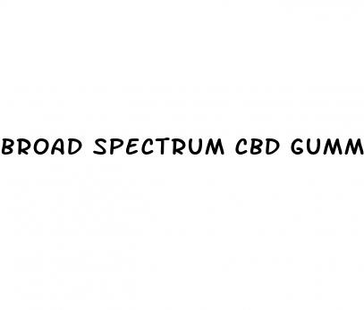 broad spectrum cbd gummies hemp bombs