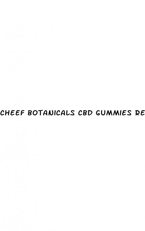 cheef botanicals cbd gummies review