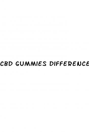 cbd gummies differences