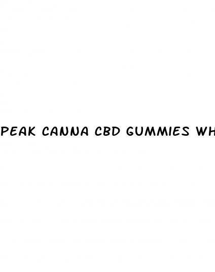 peak canna cbd gummies where to buy