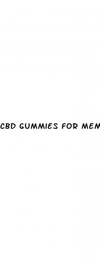 cbd gummies for memory loss