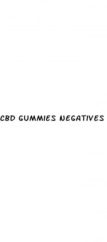 cbd gummies negatives