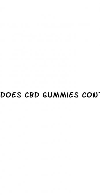 does cbd gummies contain weed