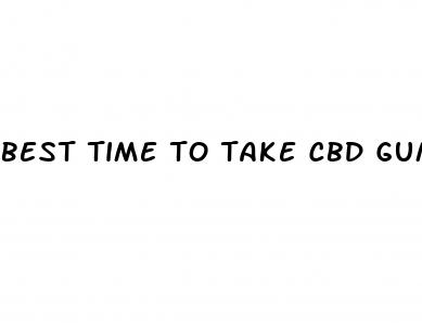 best time to take cbd gummies for pain