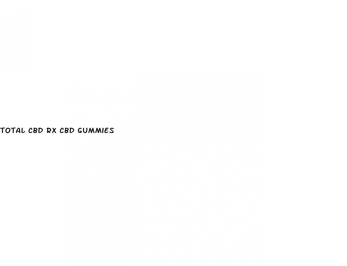 total cbd rx cbd gummies