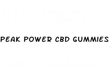 peak power cbd gummies ingredients