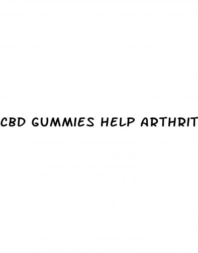 cbd gummies help arthritis