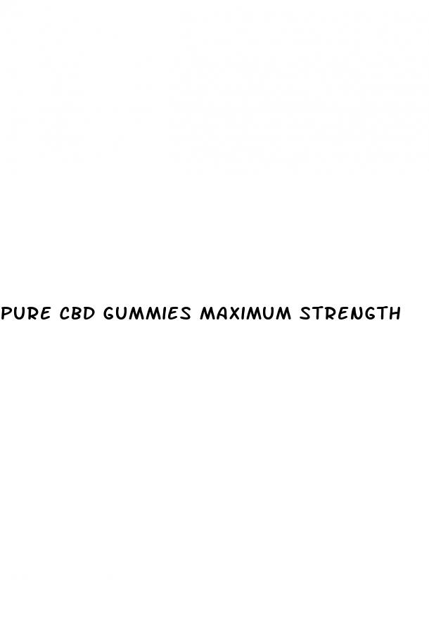 pure cbd gummies maximum strength