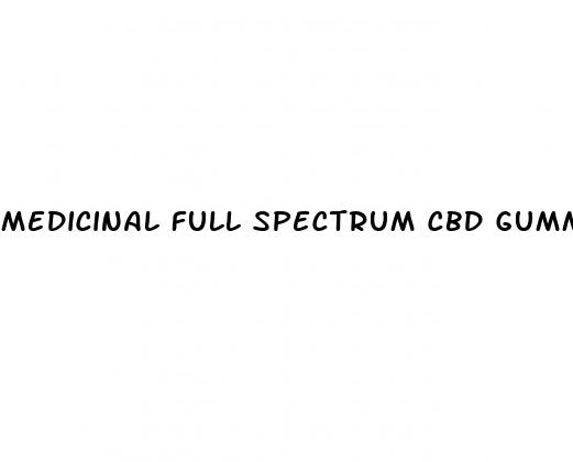 medicinal full spectrum cbd gummies