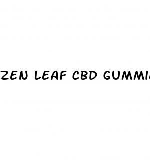 zen leaf cbd gummies for ed