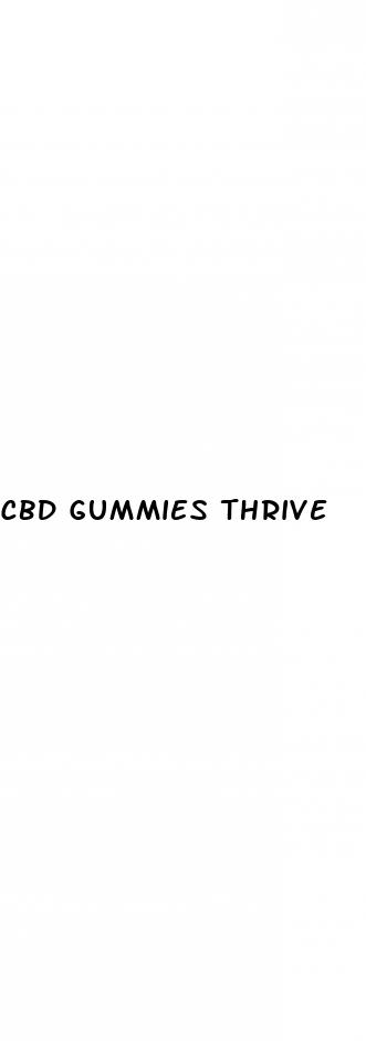 cbd gummies thrive