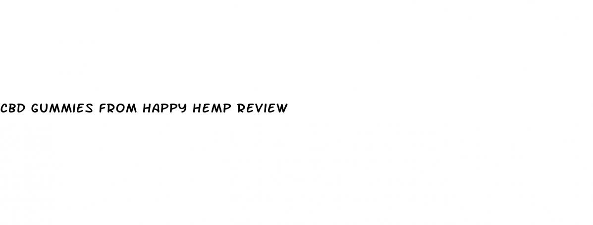 cbd gummies from happy hemp review