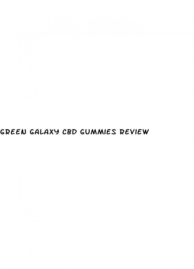 green galaxy cbd gummies review