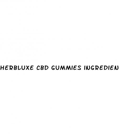 herbluxe cbd gummies ingredients