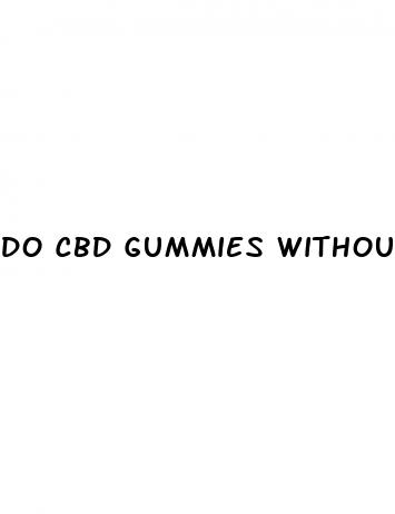 do cbd gummies without thc relieve pain