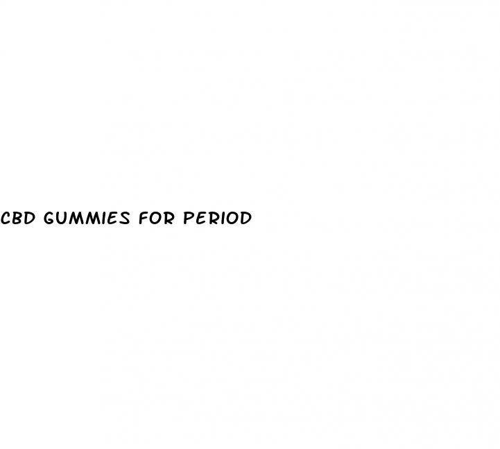 cbd gummies for period