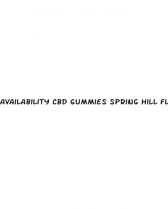 availability cbd gummies spring hill fl