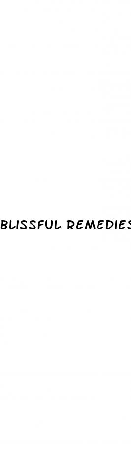 blissful remedies cbd gummies