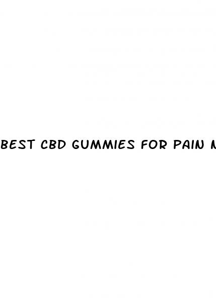 best cbd gummies for pain no thc