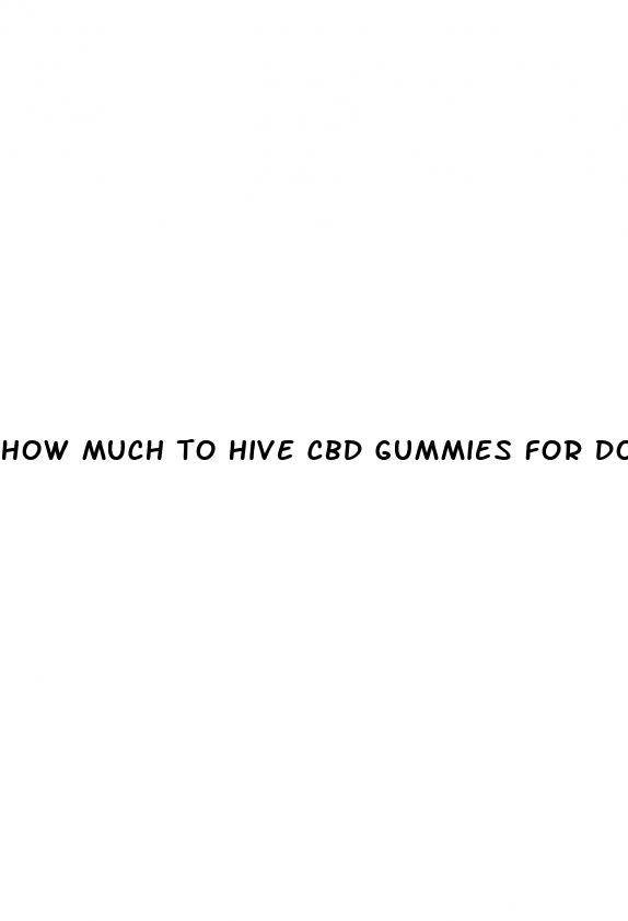 how much to hive cbd gummies for dogs