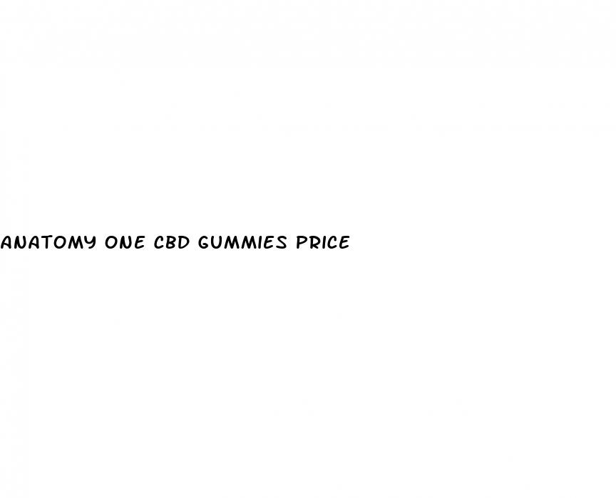 anatomy one cbd gummies price